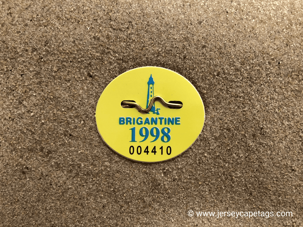 Brigantine 1998 Seasonal Beach Tag