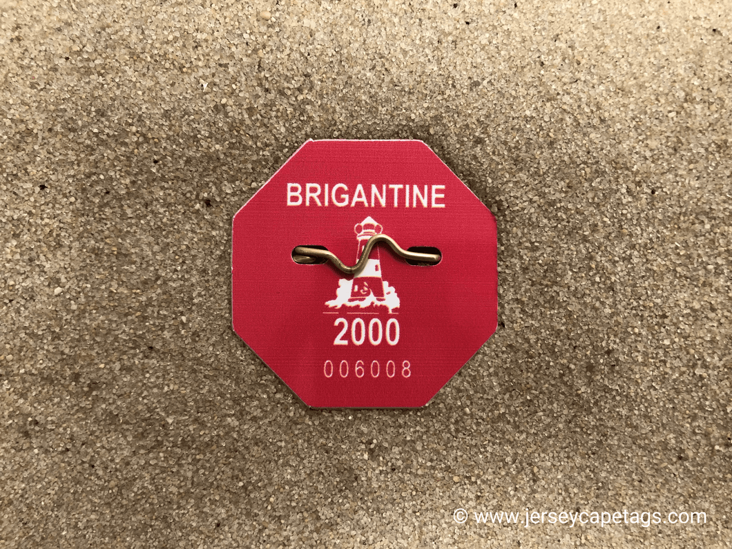 Brigantine 2000 Seasonal Beach Tag