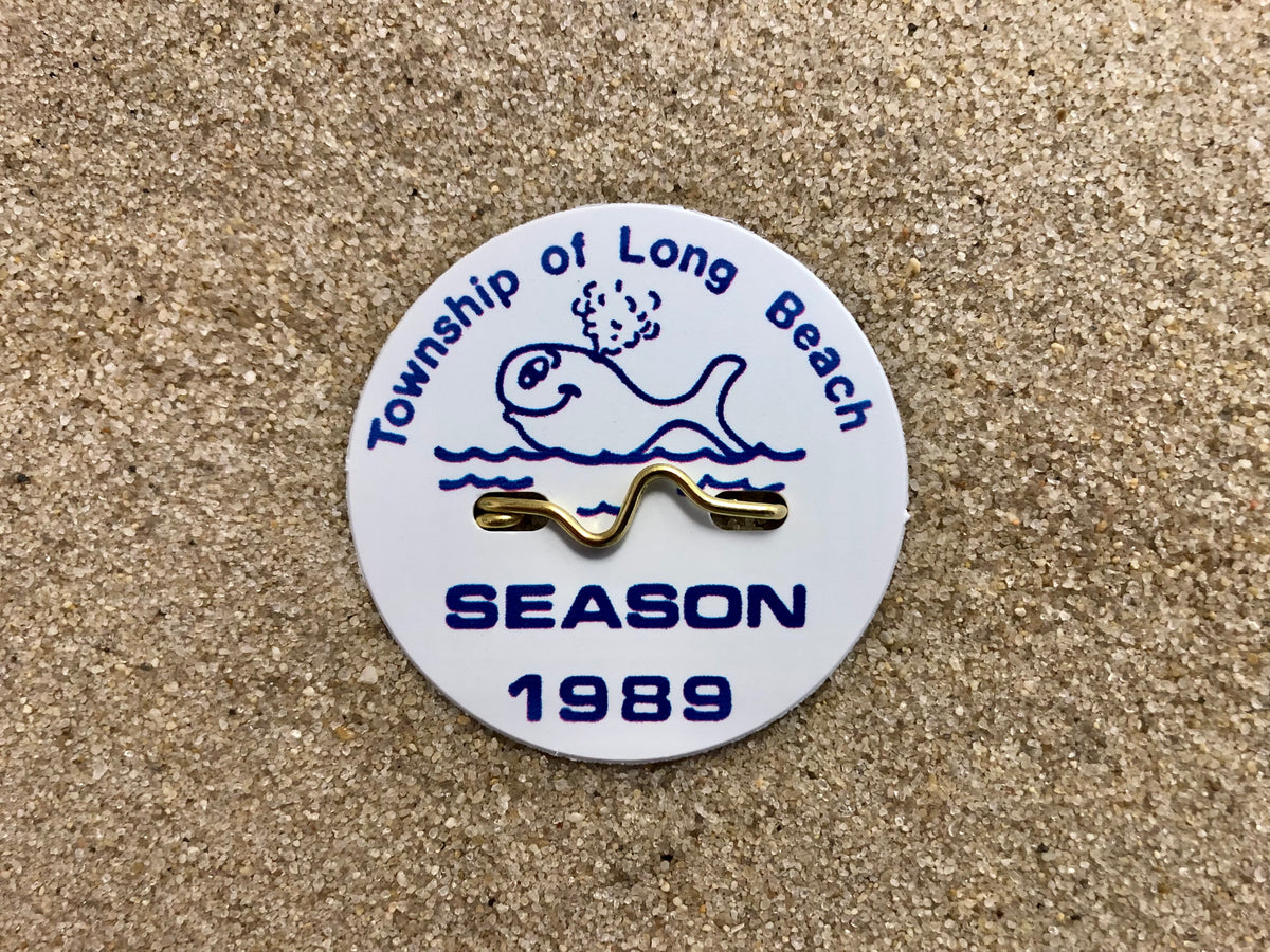 Long Beach Township 1989 Seasonal Beach Badge Jersey Cape Tags Online