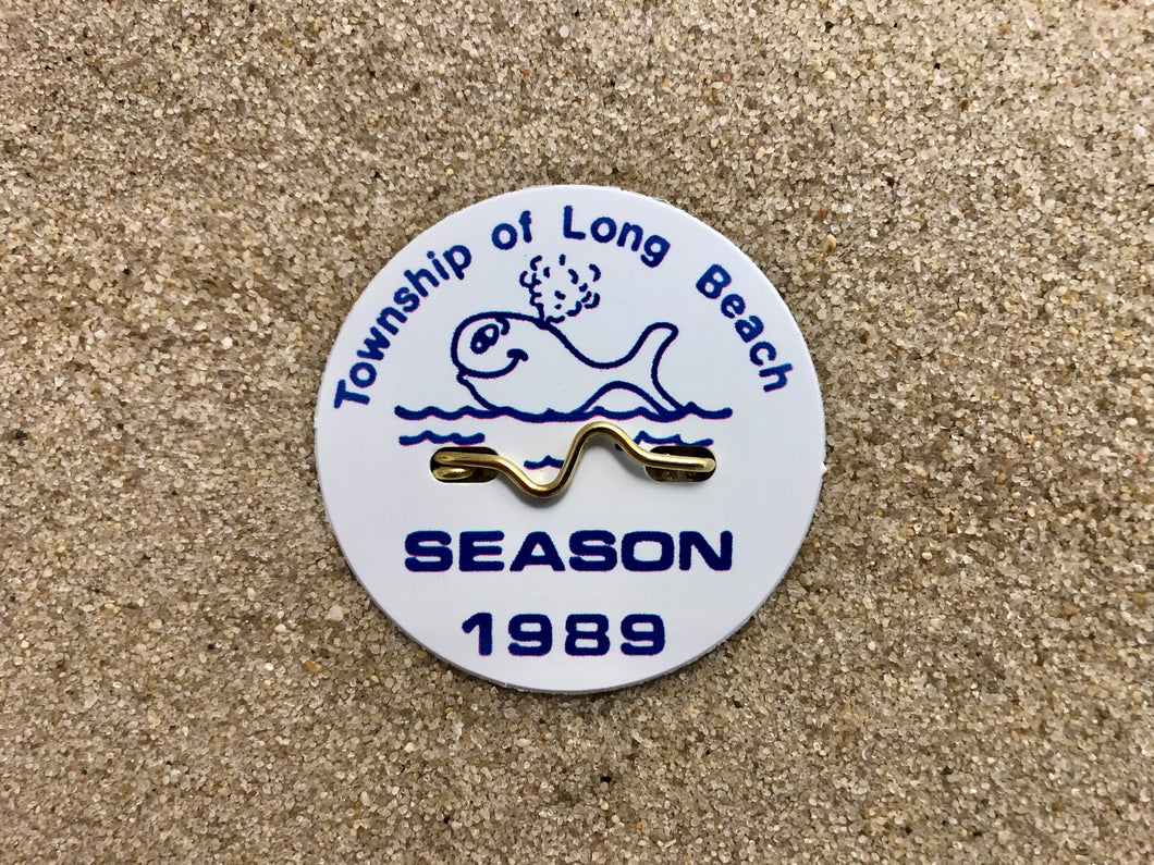 Long Beach Township 1989 Seasonal Beach Badge