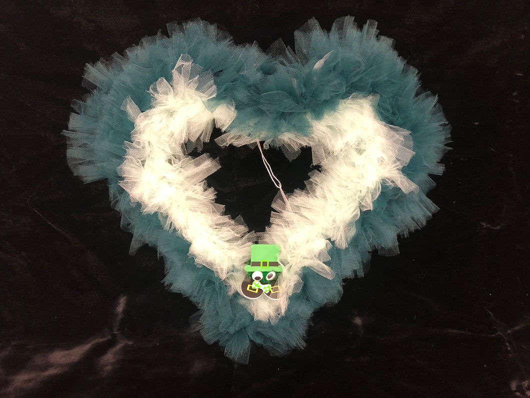 St. Patrick's Day Heart Wreath