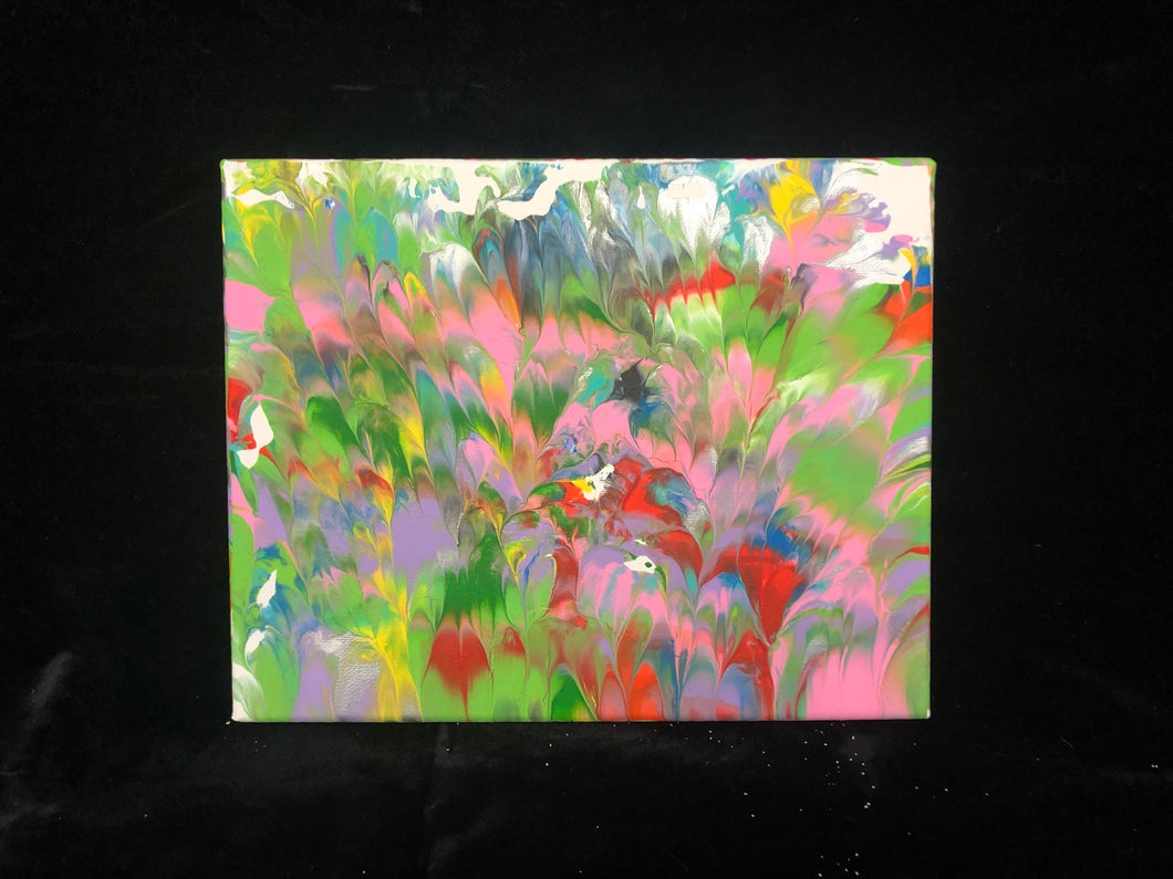 Foil Painting - Field of Flowers