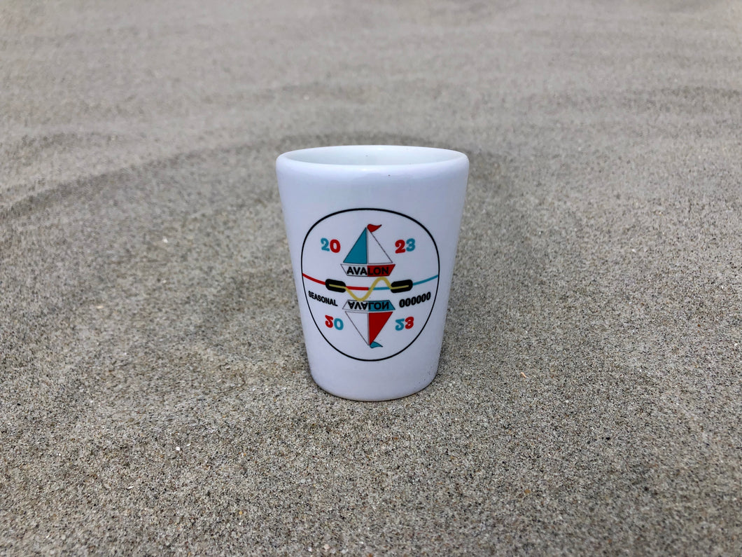 2023 Seasonal Beach Tag/Badge Shot Glasses