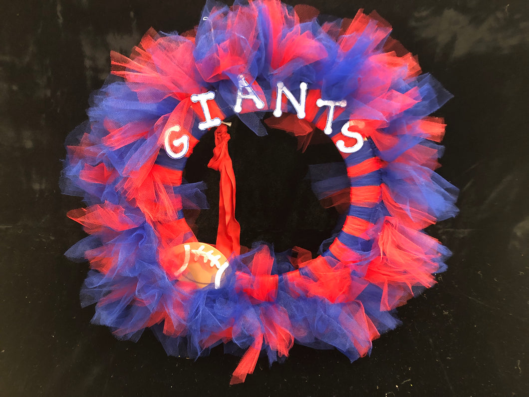 New York Giants Wreath