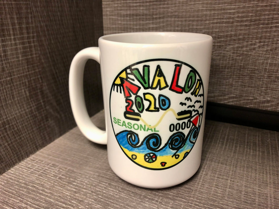 2020 Seasonal Beach Tag/Badge Mugs