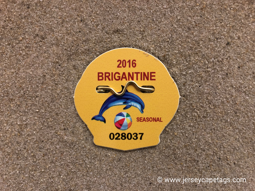 Brigantine 2016 Seasonal Beach Tag
